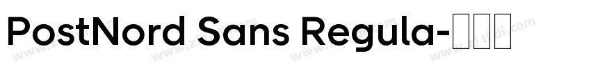 PostNord Sans Regula字体转换